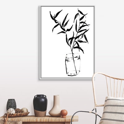 Art mural sur toile Sumi-E Bamboo II