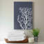 «Corals White On Indigo Blue C», impression sur toile tendue-1983349710