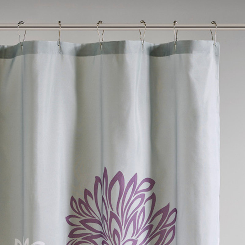 Rideau de douche à imprimé floral