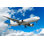 Avion à réaction XXXL atterrissant dans un ciel lumineux par Sharplie_Done