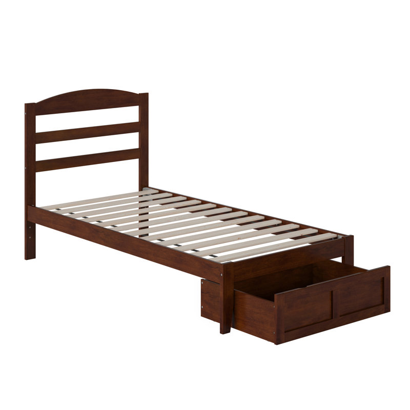 Elliana Kids Twin with Drawers, Walnut, Twin