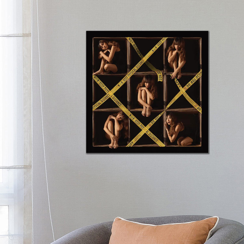 Physical Distancing by Sebastian Kisworo - Wrapped Canvas Painting, 66.04 cm H x 66.04 cm W x 3.175 cm D