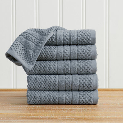 Ensemble de serviettes 100% coton à carreaux
