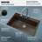 Karran Quartz 33'' X 22'' Large Single Bowl Drop-in Kitchen Sink With Bottom Grid and Strainer-61825447
