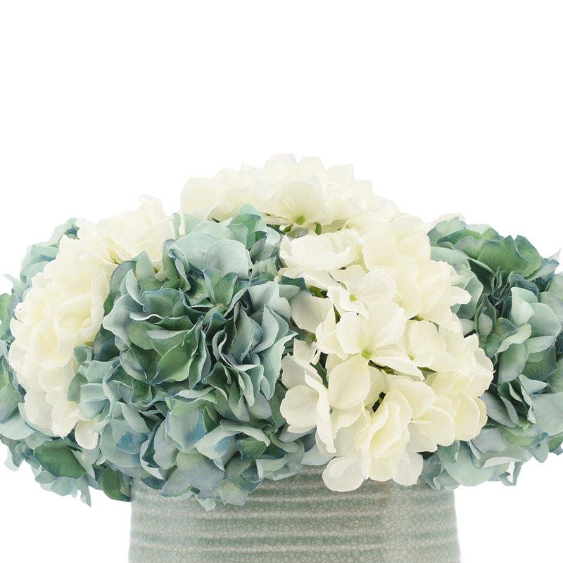 Hydrangea Arrangement in Oval Pot