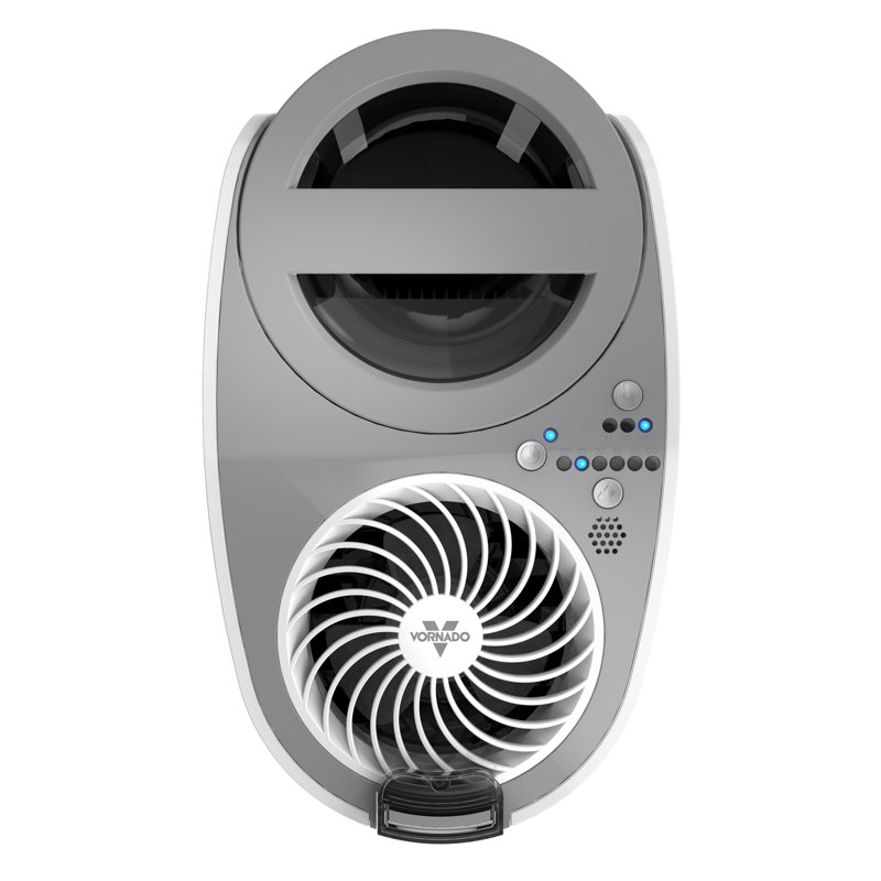 White Ultrasonic Humidifier with Humidistat and Fan