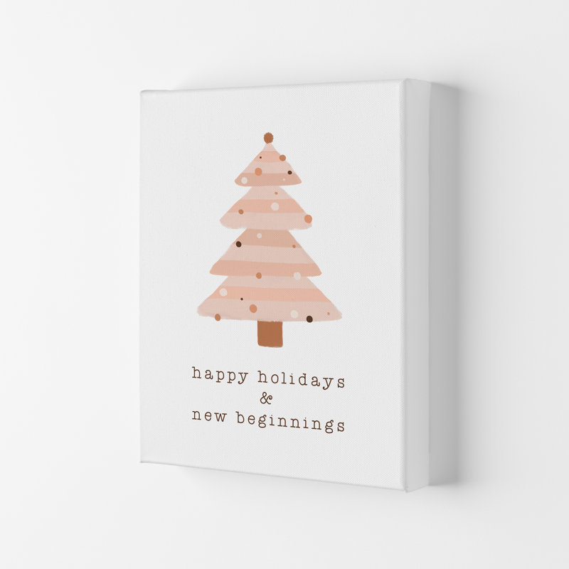 Happy Holidays & New Beginnings By Orara - Print, 30cm H x 21cm W x 1cm D, No Framed