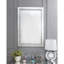 Miroir d'appoint en miroir et faux cristaux