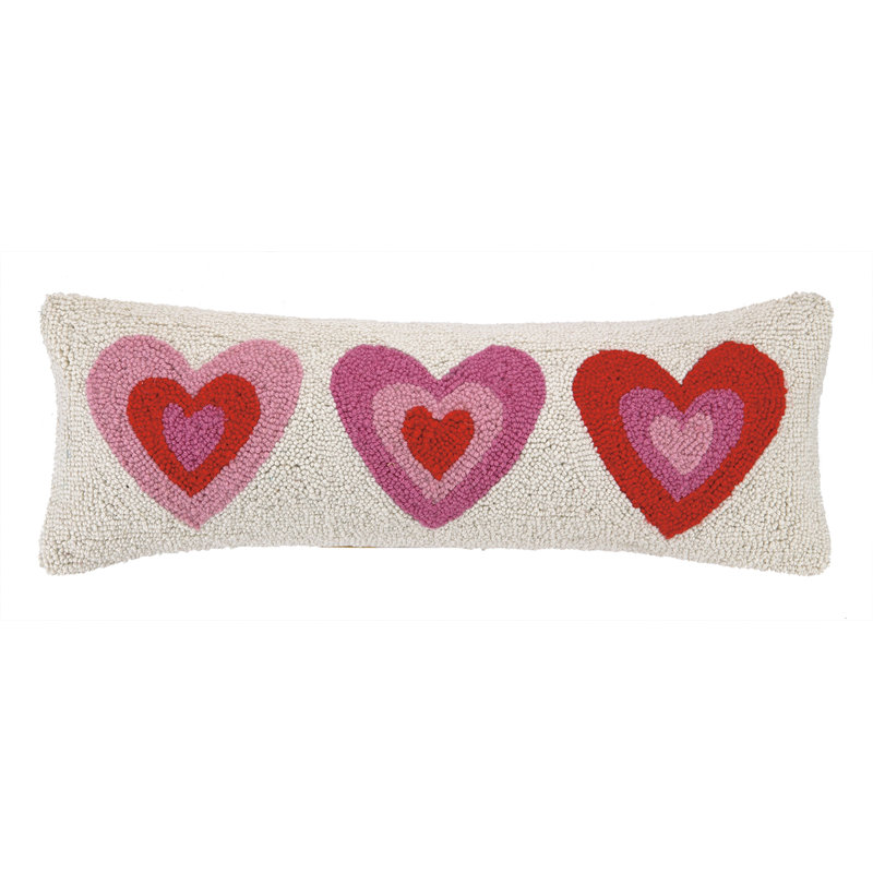  Coussin en laine rose