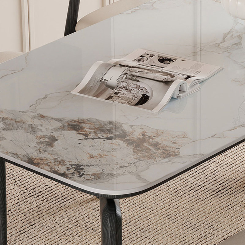 Table de salle à manger moderne, H 29,5 po x L 70,8 po x l 35,4 po