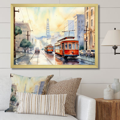 San Francisco Street Car, reproduction d'art sur toile