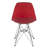 Red Color Molded Side Chair