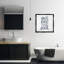 «Rustic Bathroom Rules», art mural encadré sur toile flottante par Valerie Weiners-1163789474-1163789478