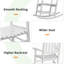 Chaise berçante en bois massif Schereville-814338197