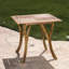 Table carrée en bois 31,5 po avec finition - créant un attrayant patio