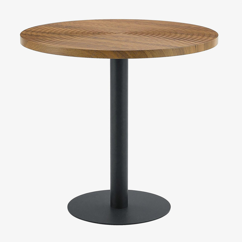 Table de salle à manger Coryon, Bois / noir, Bois