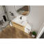 Ensemble de meuble-lavabo mural 48 po avec lavabo de comptoir en résine, 1 tablette de rangement, 2 portes à fermeture douce (KD-Packing)-1424139999