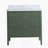 Fully Assembled 36''  Green Freestanding Single Sink Bathroom Vanity With Solid Wood Construction And Engineered Marble Top