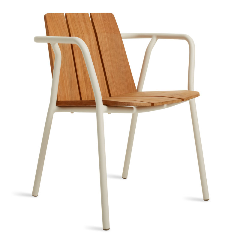 Outdoor Stacking Dining Armchair, White