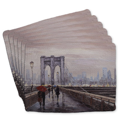 Brooklyn Bridge Braided Polyester Dreketi Set of 6 - Home Decor