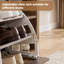 Leather Upholstered Bench with Shoe Storage