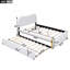 Lit plateforme double tapissier-1154029543