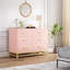 Commode 6 tiroirs pour commode de chambre à coucher et garde-robe avec glissières à fermeture en douceur, ensemble anti-basculement | Organisateur de rangement H 28,7 po?-2097455343