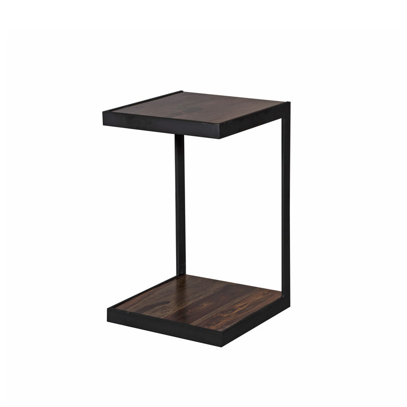 Table d'appoint Niko, Brun rustique