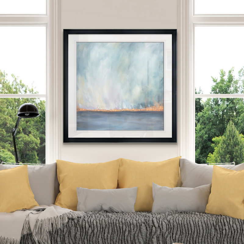 " Journey Softly ", 16" H x 16" W x 1.5" D, Black Framed