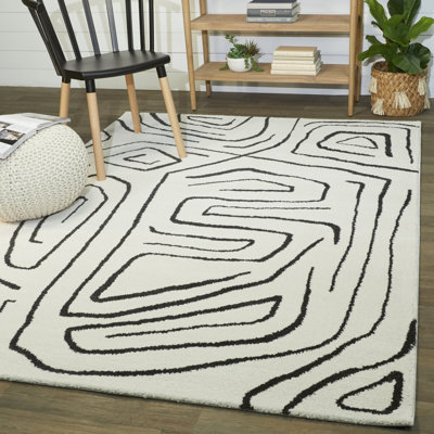 Tapis crème / noir Arlington