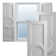 True Fit PVC Center Circle Arts & Crafts Fixed Mount Shutters