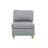 Contemporary Living Room Furniture 6Pc Modular Corner Sectional Set Dorris Fabric Couch 2X Wedges 3X Armless Chair And 1X Ottoman-1354315060