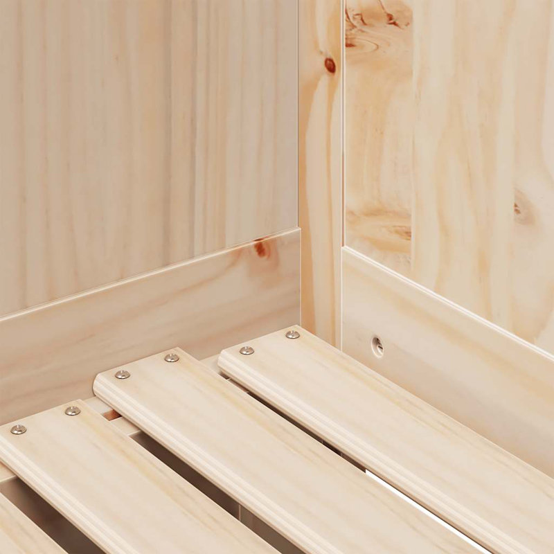Daybed With Drawers Without Mattress Solid Wood, 181 x 193.5 cm