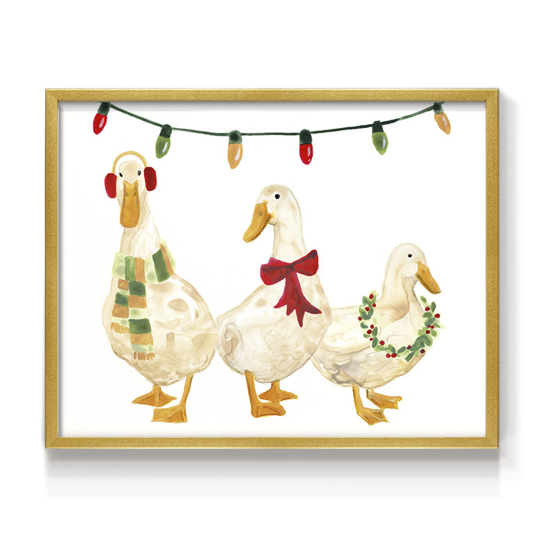«Merry Quackmas II», reproduction encadrée