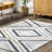 Akari SpinClean Transitional Diamond Machine Washable Area Rug-12426367
