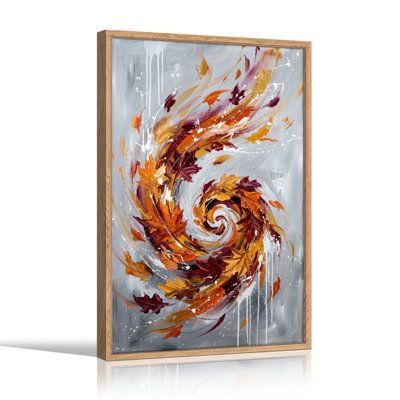 Automne tourbillon, reproduction d'art sur toile, ensemble de 1