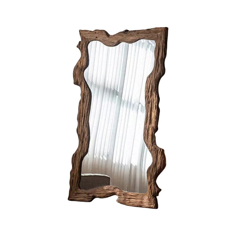 Free Form Solid Wood Full Length Mirror, 78.74" x 49.21"