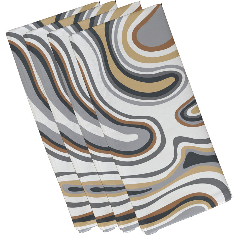Serviette Whitbeck, L 18 po x L 18 po, Taupe/beige