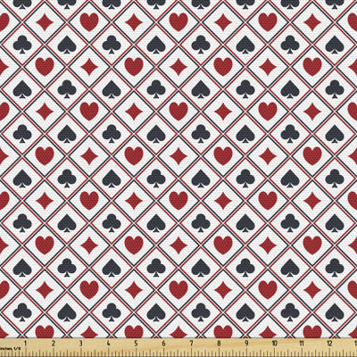 Chaynee Holdem Gambler Hearts Spades Diamons Multi-Purpose Fabric