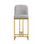 Ensemble de 2 chaises de bar de style moderne avec une conception simple, des tabourets hauts confortables au design créatif et des chaises de salle à manger flexibles convenant aux bars, aux restaurants ou aux comptoirs de cuisine