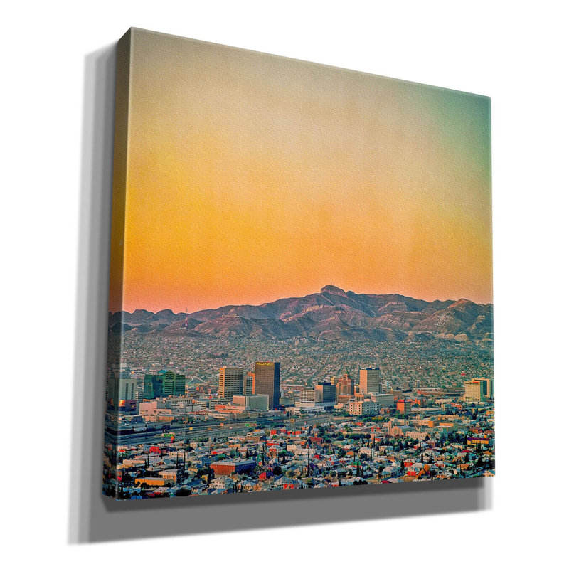 «Gawronski El Paso Sunrise On Canvas» par Mark A Paulda, reproduction, H 18 po x l 18 po x P 0,75 po