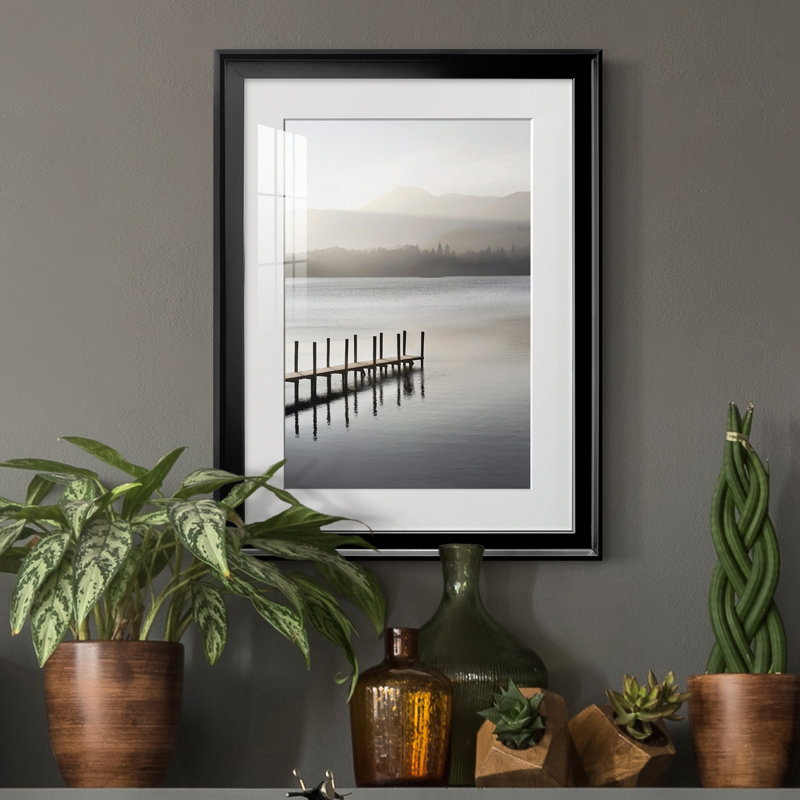 Dusky Dawn - Photographie avec cadre photo, H 22,5 po x l 30,5 po x P 1,5 po, Papier avec cadre noir, Blanc mat