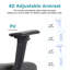 Chaise de bureau en filet à haut dossier-1309416049