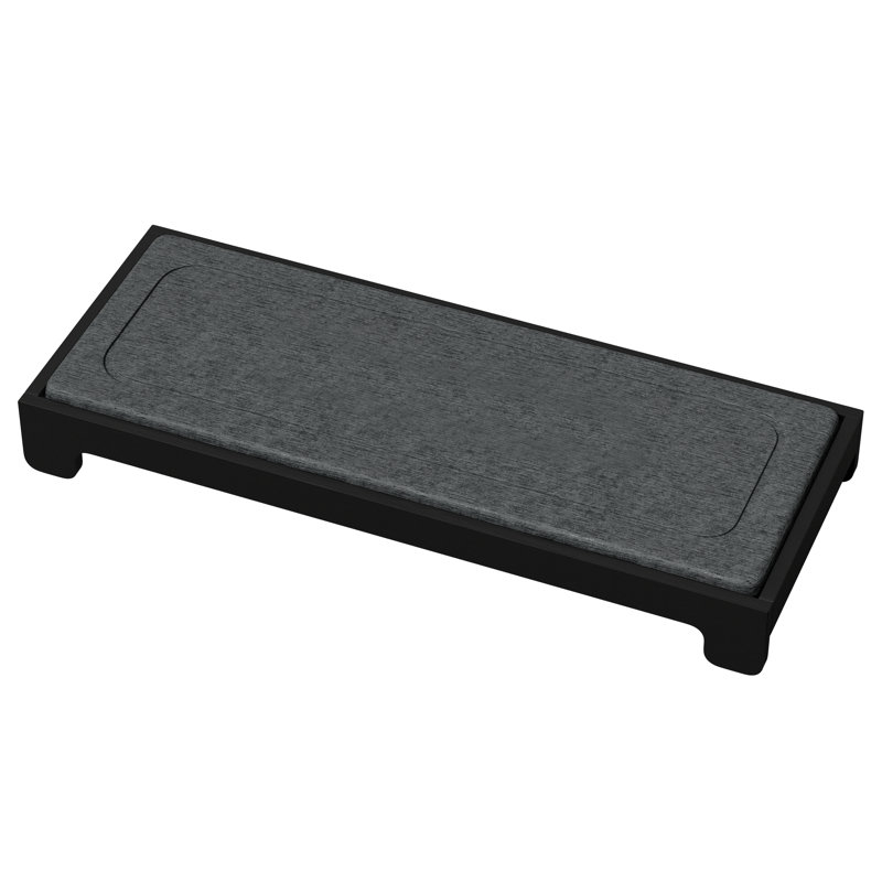 Organisateur de chariot de séchage à séchage instantané DryingNeat - Porte-éponge de cuisine avec porte-savon, Noir