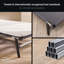  Lit de bébé pliable compact avec matelas à mémoire de forme CM48, très grand 48 po x 75 po-851829840