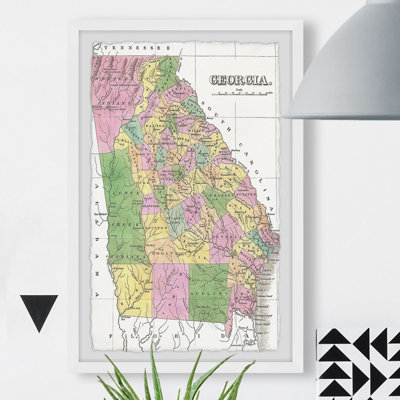 " Vintage Georgia Map "