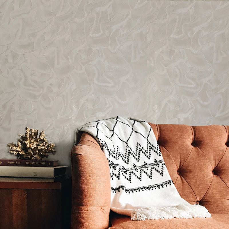Tissu de soie texturé ondulé Shimm