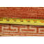 Tapis de couloir orange en laine Gabbeh 2x9