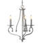 Lustre candélabre classique / traditionnel en chrome 3 lumières Eiji