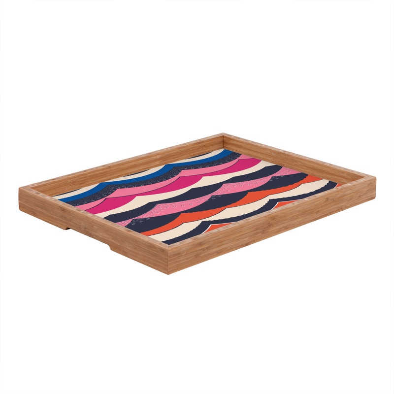 Vy La Wood Tray, 1.75" H x 18" W x 14" D